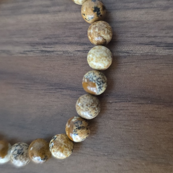 Picture Jasper Stretch Bracelet 4mm - Picture 3 of 4